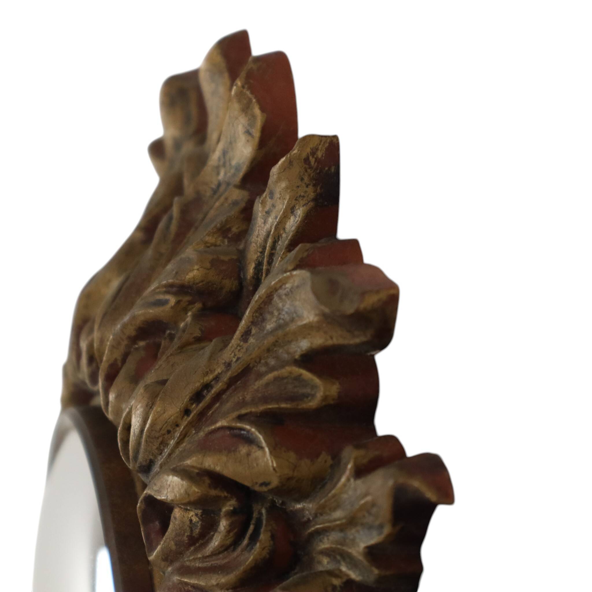 Petit miroir ensoleillé italien, style rococo, 24 cm