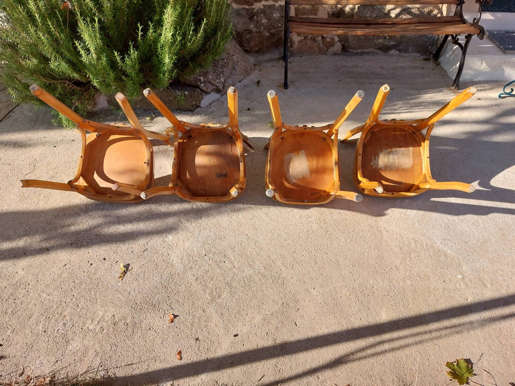 4 vintage Baumann bistro chairs