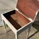Bureau pupitre table d'appoint en bois peint vintage