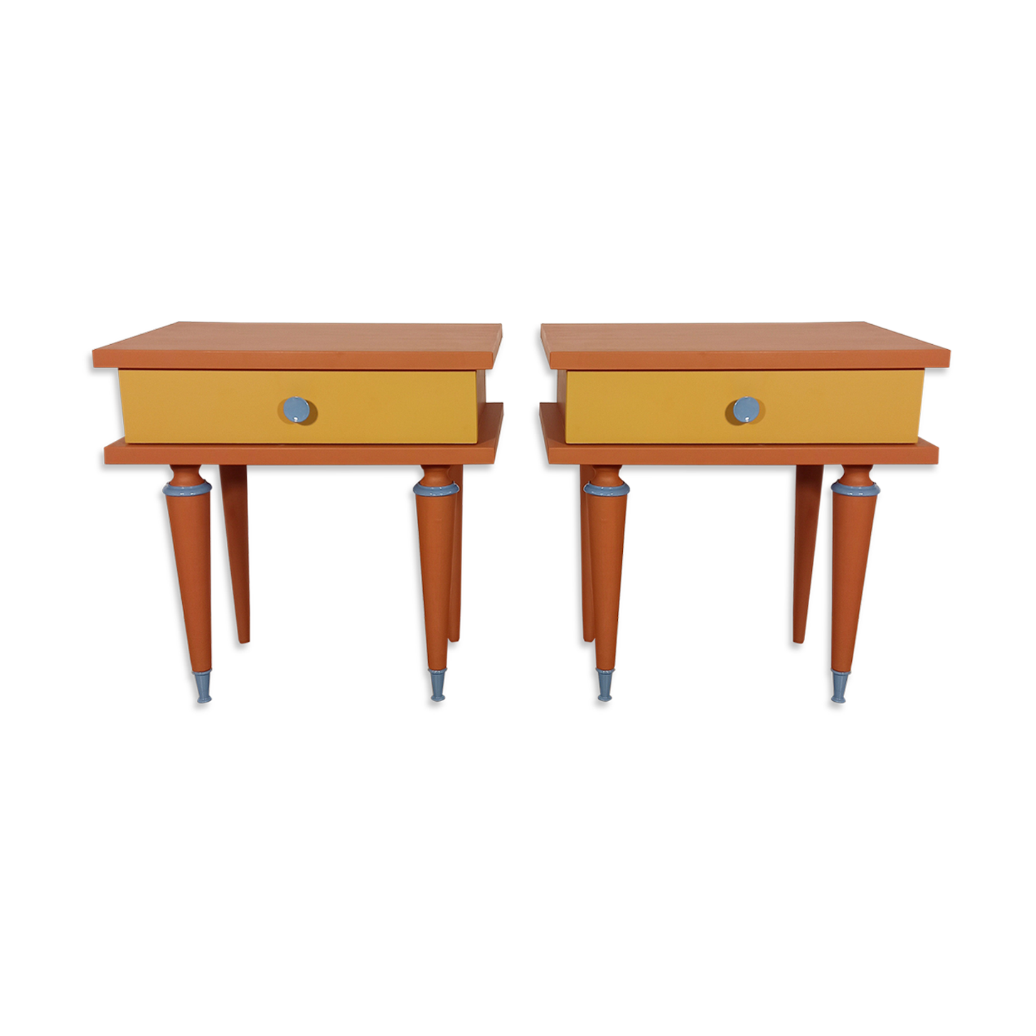 Pair of vintage bedsides