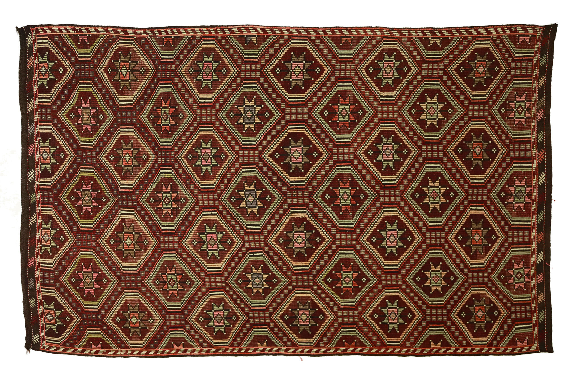 Anatolian handmade kilim rug 310 cm x 200 cm