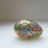 Murano Millefiori egg paper press golden powder