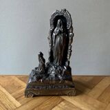 Religious metal music box - I am the immaculate conception - made in France