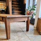 Solid oak coffee table