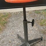 Tabouret Industriel vintage jaune