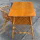 Rattan desk and chair 1960
