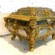 Jewelry box in gilded bronze with two patinas 20th century