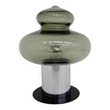 Lampe de table en verre Anvia Holland des années 1970, style milieu de siècle.