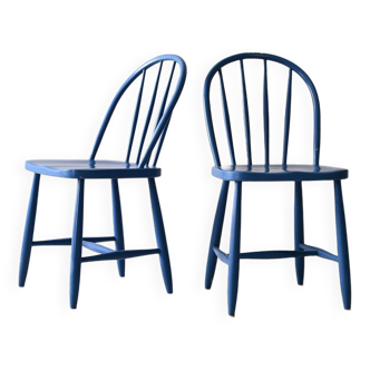 Pair of blue vintage chairs