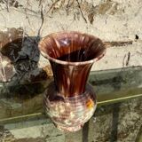 Old glazed ceramic vase Germany 60s