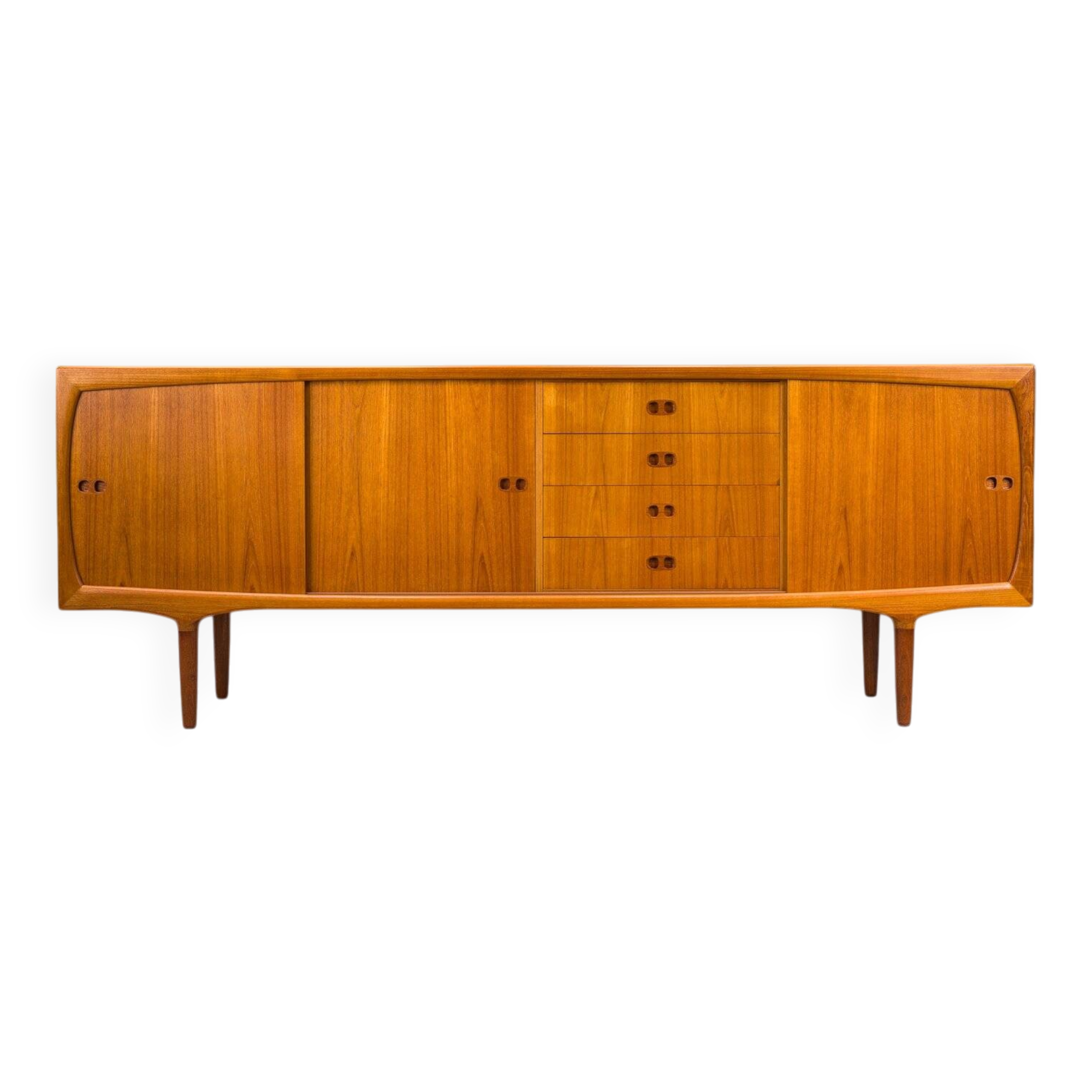 Mid-century Scandinavian modern teak sideboard by Harry Østergaard for Randers Møbelfabrik, 1960s