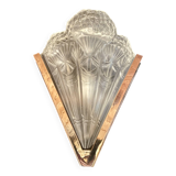 Art deco wall light, signed "noverdy", 1930s.