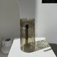 Carafe en verre fumée vintage striée