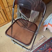 Lot de 6 chaises style plia 1960/70