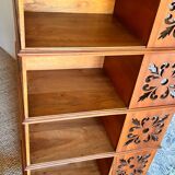 Late 19th century walnut revolving bookcase
