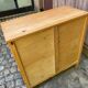 Commode scandinave en bois massif avec 3 tiroirs années 90
