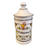 Antique tabacum medicine jar in limoges porcelain