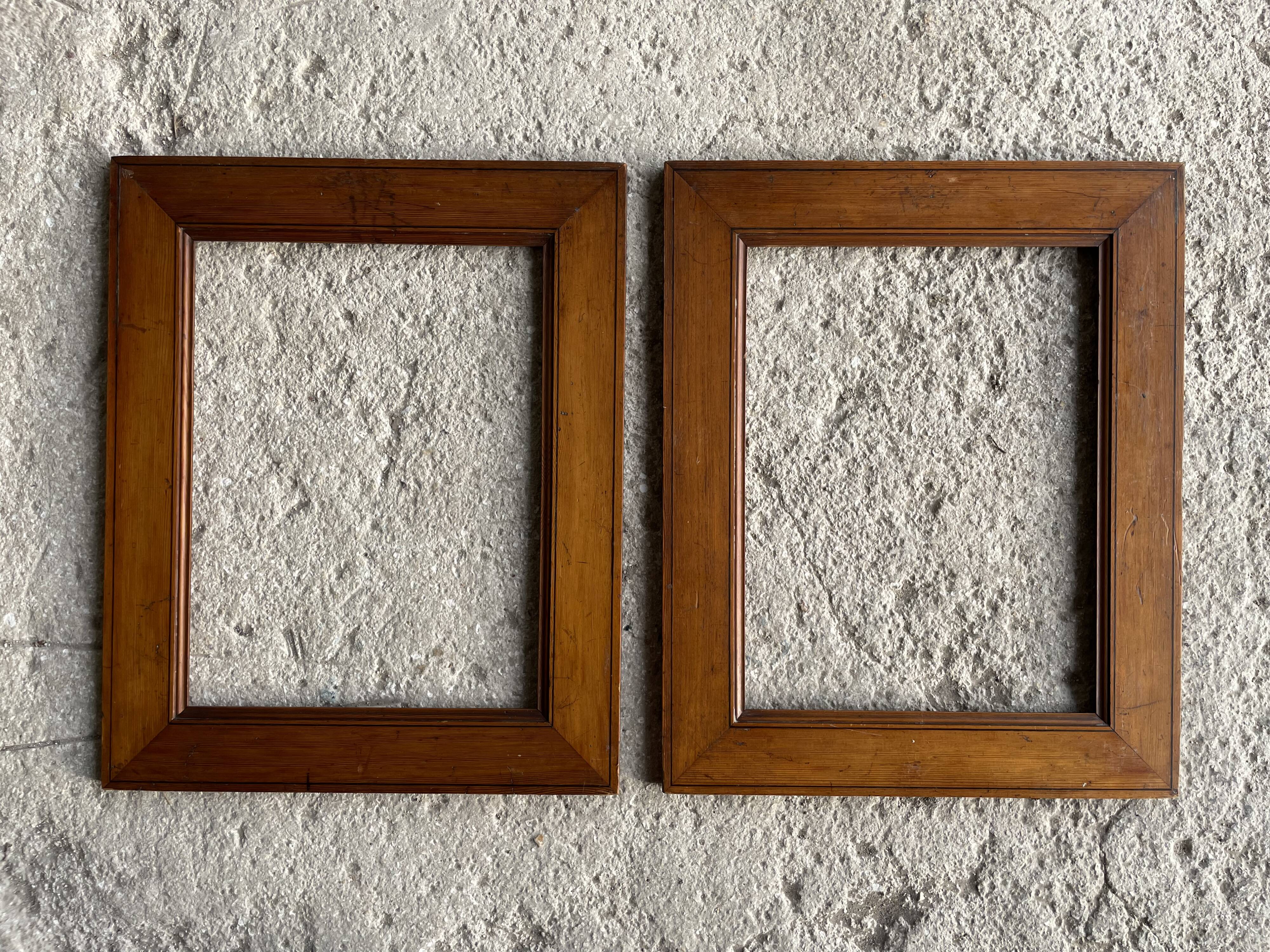 Set of 2 old pichpin frames, key mounting