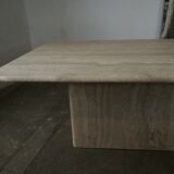 Travertine coffee table