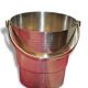 Silver metal ice bucket