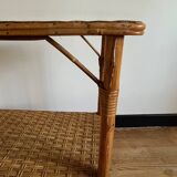 Vintage rattan shelf, console