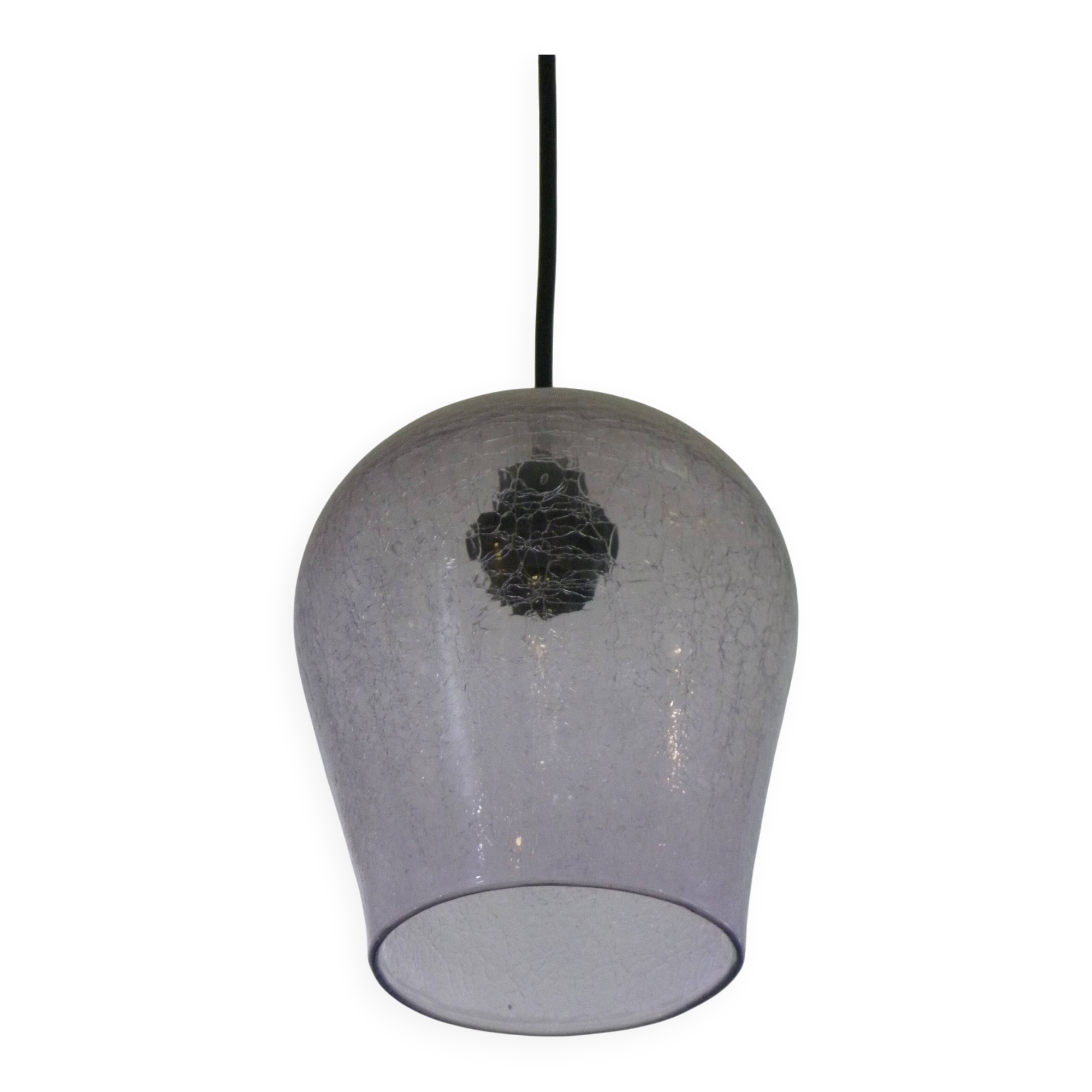 Purple cracked glass ceiling lamp Modern decorative pendant
