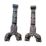 Gothic style chenets