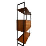 Vintage wooden wall-mounted furniture on legs / MDK secretary