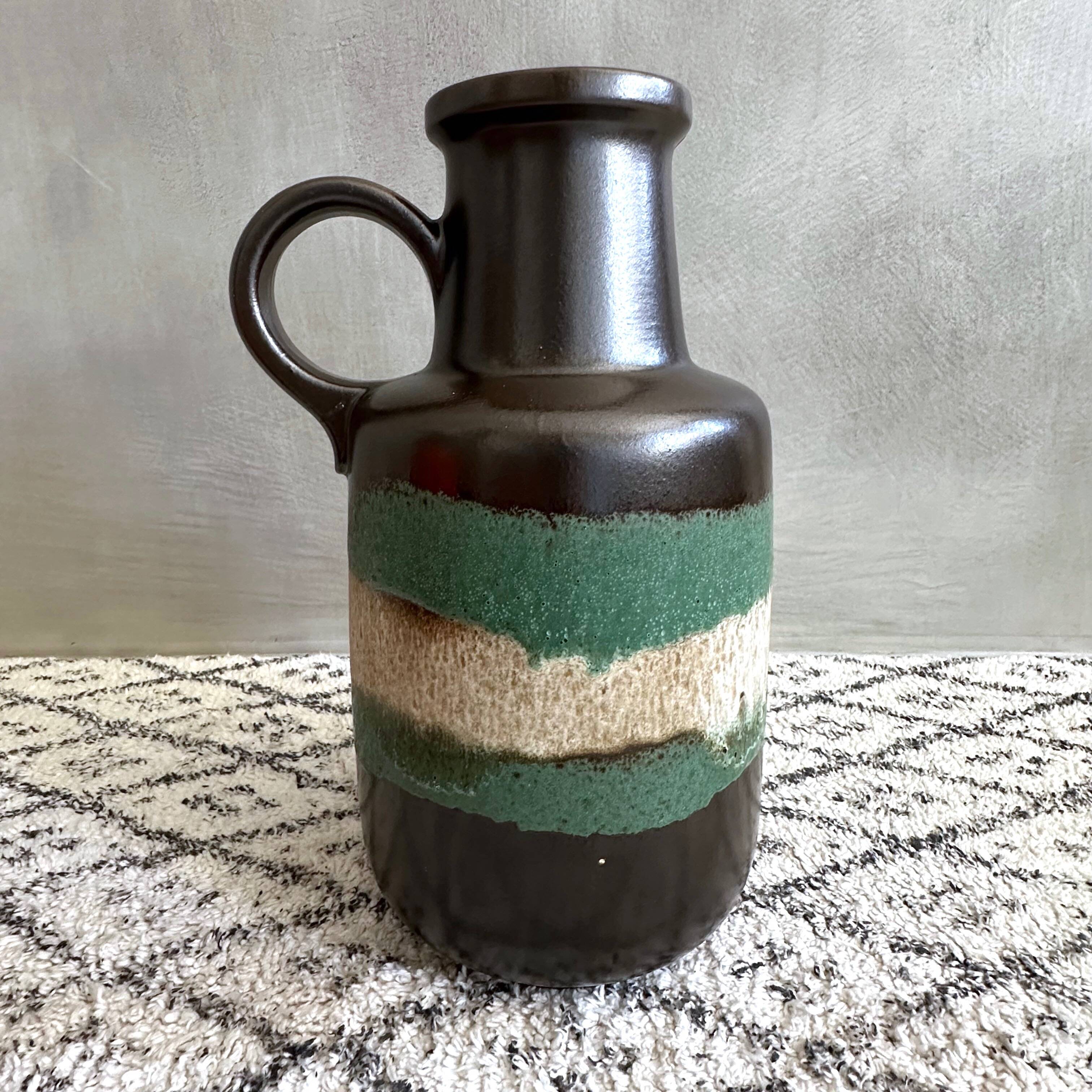 Scheurich ceramic vase 408-40, ceramic vase, floor vase 70's