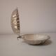 Soap dish or shell tray in silver metal