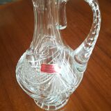 Hand-cut crystal carafe