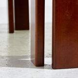 Table basse en noyer par Afra & Tobia Scarpa pour cassina