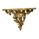 Baroque vintage gold wall-mounted console/table.