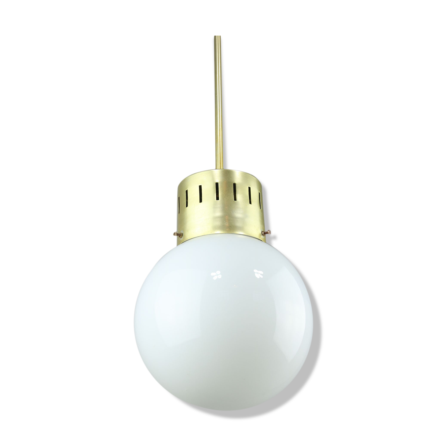 Mid-century modern opaline pendant lamp