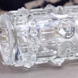Vintage Sklo Union Molded Glass Vase 1970