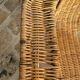 Paire de fauteuils en rotin et métal -1950/1960