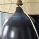 Vintage ceramic lamp, herbarium lampshade