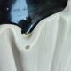 Vintage Pierrot ceramic lamp base.