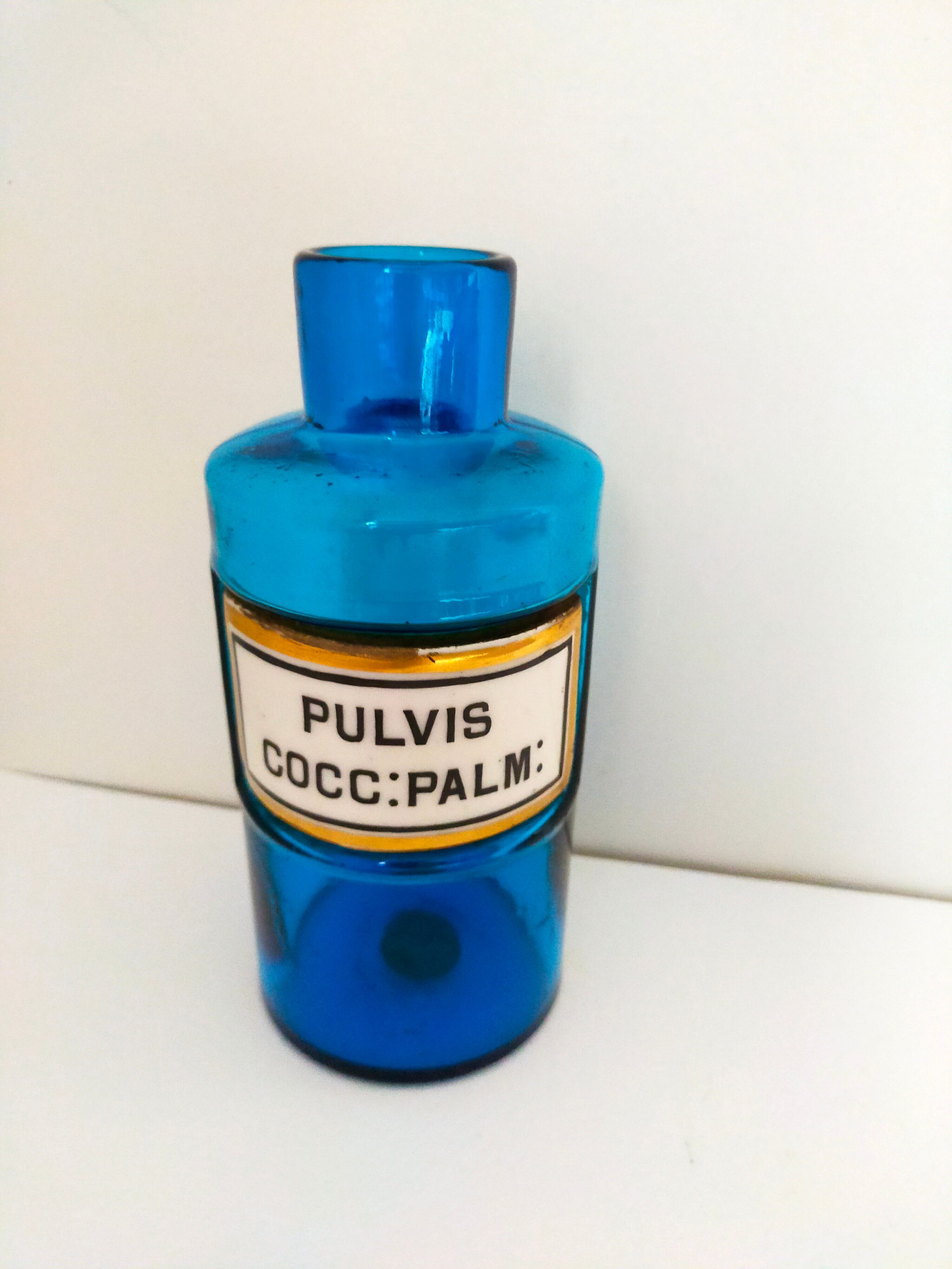 Blue pharmacy pot Tissier Paris Napoleon III