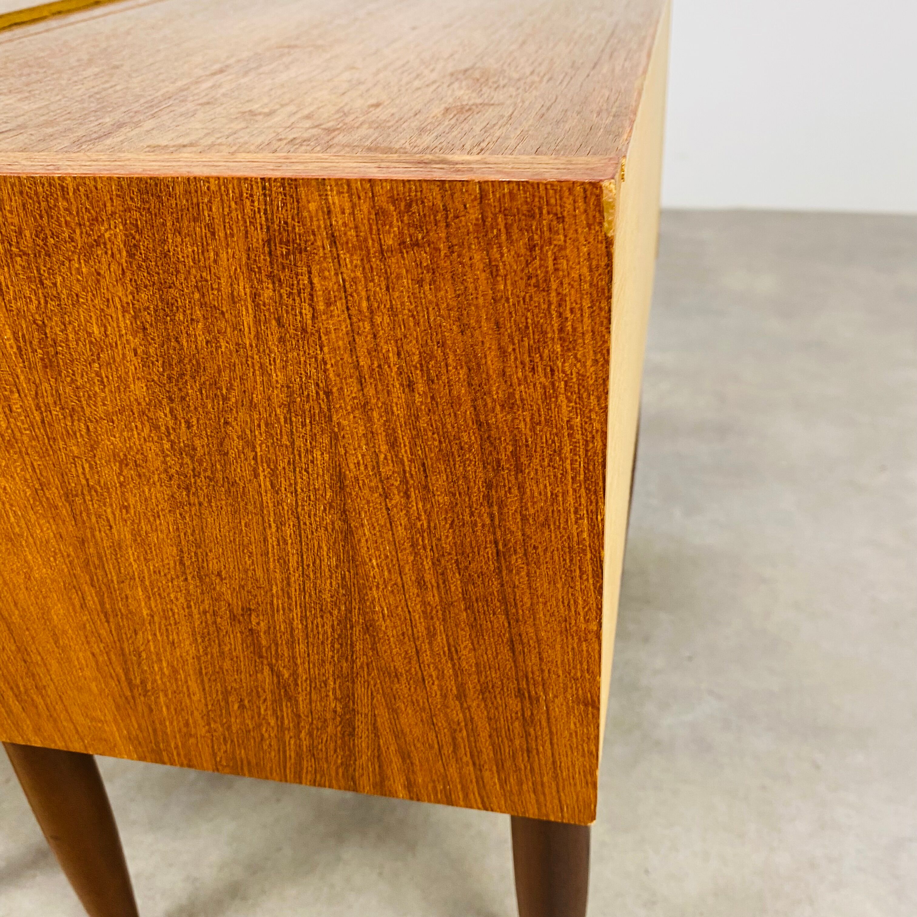 Pair of Scandinavian teak bedside tables 60s
