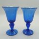 Set of 8 glasses on foot from biot