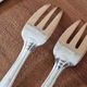 Cailar Bayard Set of 12 silver-plated dessert forks Art Deco