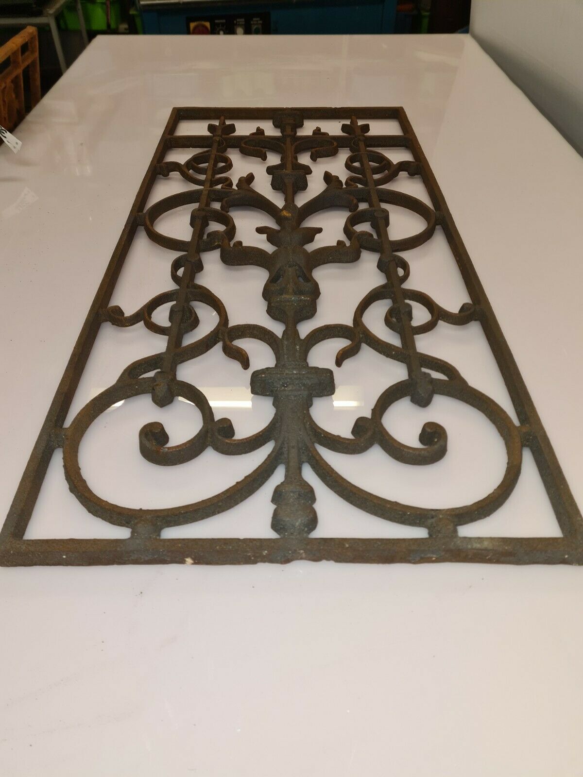 Cast iron door grille