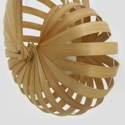 Suspension Nautilus en lamelles de bois Années 2000