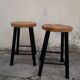 Pair of wooden stools