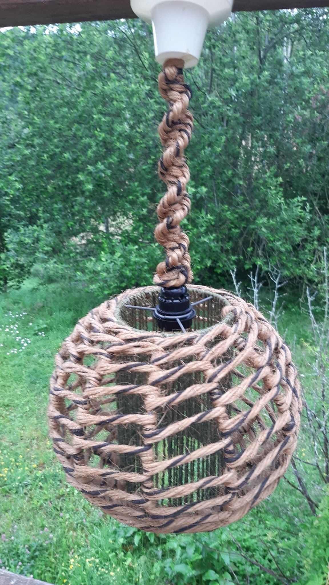 Suspension corde tressée 1970
