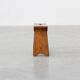 Rustic Pine Stool with Cut-Out Trestle Legs, Sweden, circa 1920