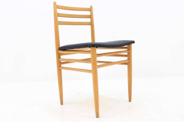 Set of Four Midcentury Dining Chairs, Scandinavian Design, 1970s