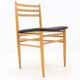 Ensemble de quatre chaises de salle à manger des années 1970, design scandinave.