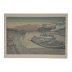 Lithograph by Henri Rivière The Pont des Saints-Pères and the Louvre